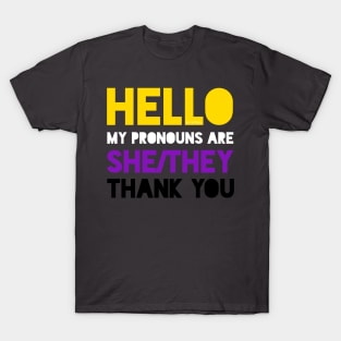 My pronouns are she/they T-Shirt